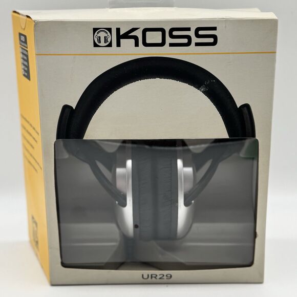 Koss Model UR 29 Full-Size Stereophones Headphones Volume Control Brand New! NOS - Picture 1 of 6